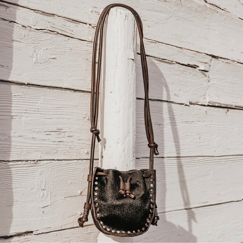 FREEBIRD Black and Brown STELLA Mini Purse (New)